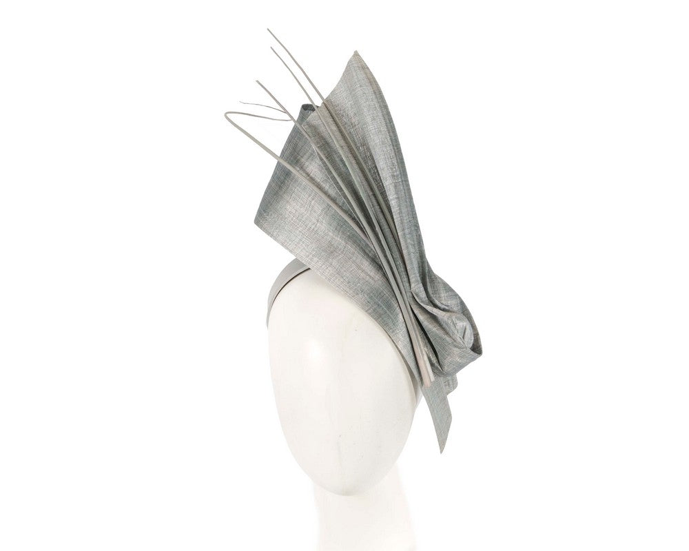 Edgy silver fascinator by Fillies Collection